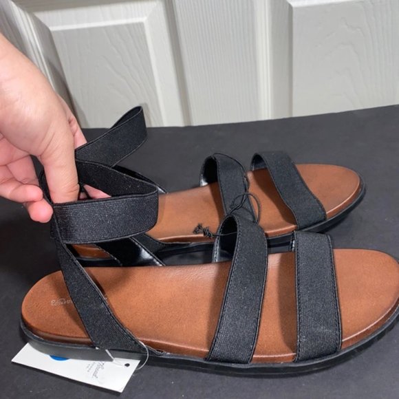 Women's Paisley Elastic Ankle Strap Sandals - Picture 2 of 2